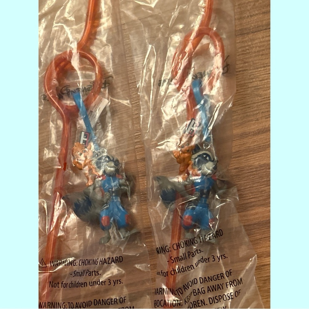 AUTHENTIC DISNEYLAND Guardians of the Galaxy STRAW Set